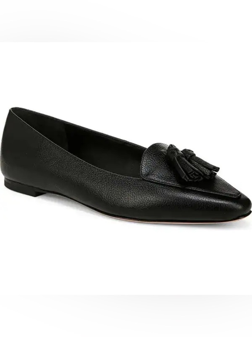 Veronica Beard Size 8 Black Cleo Leather Tassel Loafers New
